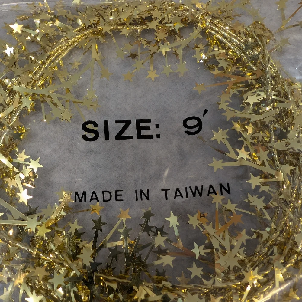 3 packs of New Unopened 9' Traditions Mini Star Garland (X6004 061)